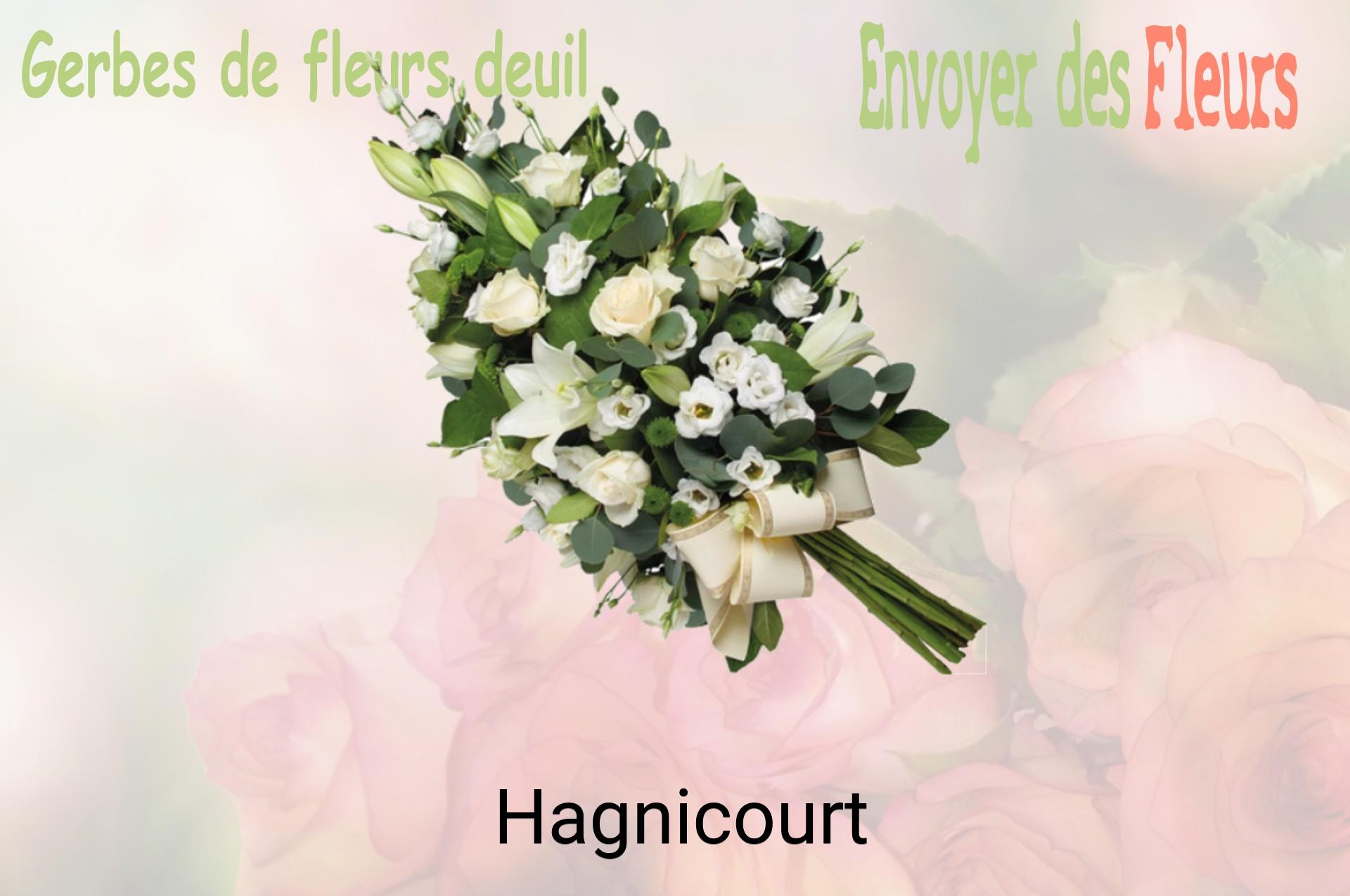 Gerbe de fleurs de deuil livrée à Hagnicourt